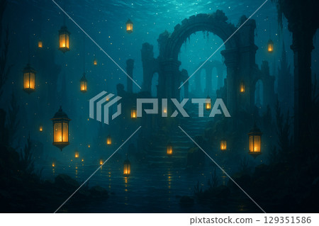 Fantastic illustration 129351586