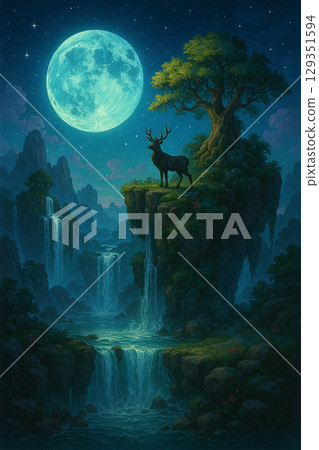 Fantastic illustration 129351594