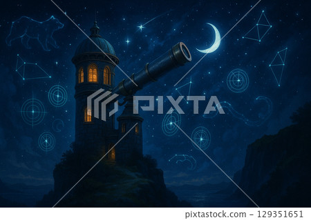 Fantastic illustration 129351651