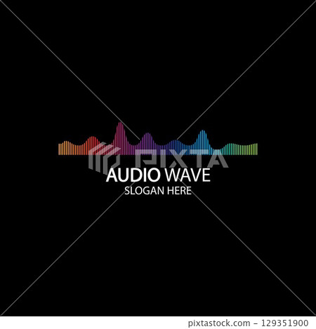 Music Logo concept sound wave, Audio Technology, Abstract Shape Music Logo concept sound wave, Audio Technology, Abstract Shape 129351900