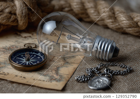 Bright ideas intertwine with motivation and direction Bright ideas intertwine with motivation and direction 129352790