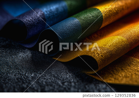 Textured paper swatches in vibrant LGBTQ pride flag colors Textured paper swatches in vibrant LGBTQ pride flag colors 129352836
