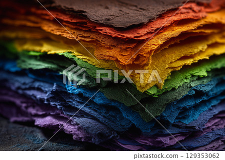 Textured paper swatches in vibrant LGBTQ pride flag colors Textured paper swatches in vibrant LGBTQ pride flag colors 129353062