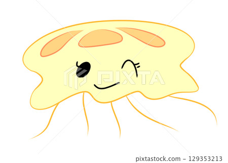 Colorful jellyfish 129353213