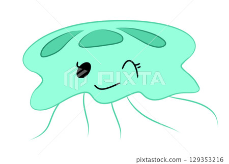 Colorful jellyfish 129353216