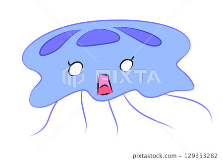 Colorful jellyfish 129353282