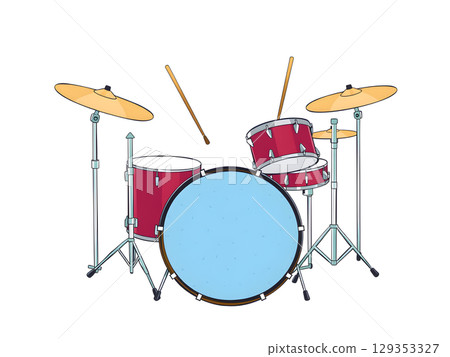 set of drums 129353327