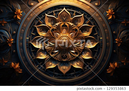 Enigmatic dream weavers, spinning intricate tapestries of dreams and nightmares - Generative AI 129353863