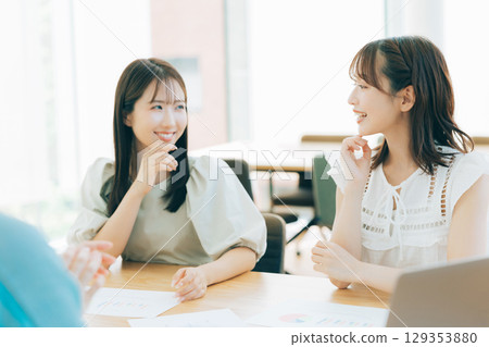 女隊正在開會 129353880