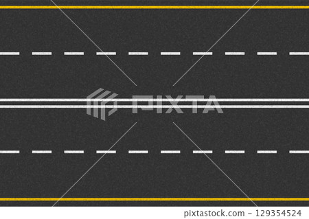 asphalt road for transport with markings vector illustration 129354524