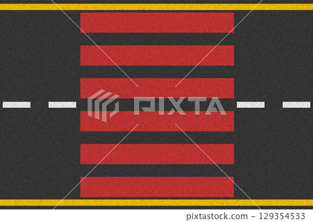 asphalt road for transport with markings vector illustration 129354533