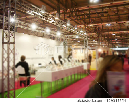 Exhibition Exhibition Hall Event Event Hall International Trade Fair Center Blurred Exhibition Exhibition Hall Event Event Hall International Trade Fair Center Blurred 129355254