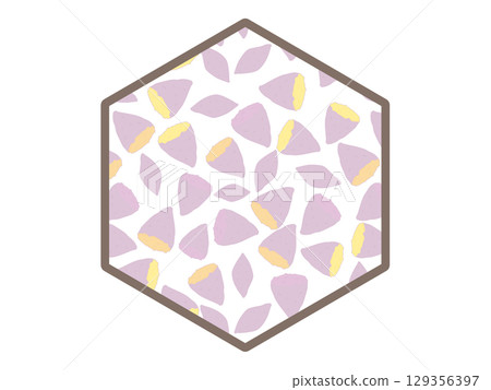 地瓜六角形框架 地瓜六角形框架 129356397