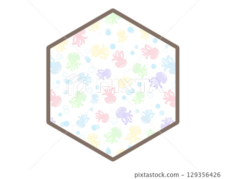 水母六角形框架 129356426