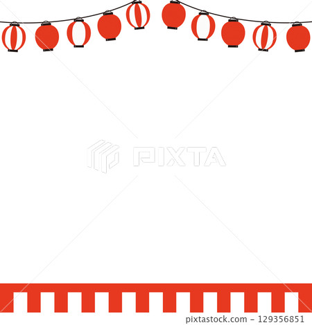 Festival stage frame illustration 129356851