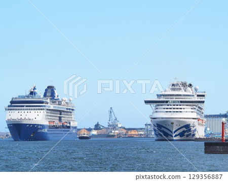 Shizuoka Prefecture Diamond Princess and Celebrity Millennium August 129356887