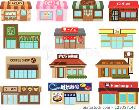 各種商店套裝 各種商店套裝 129357148