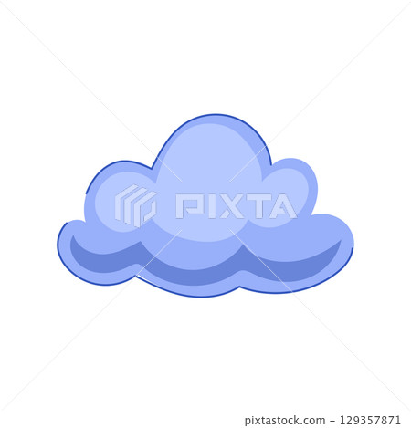 overcast rain cloud cartoon vector illustration overcast rain cloud cartoon vector illustration 129357871