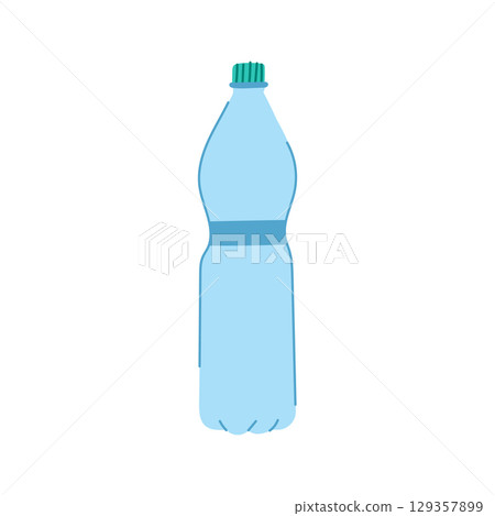 hydration plastic water bottle cartoon vector illustration hydration plastic water bottle cartoon vector illustration 129357899