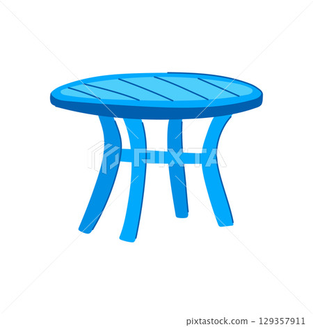 durable plastic table cartoon vector illustration durable plastic table cartoon vector illustration 129357911