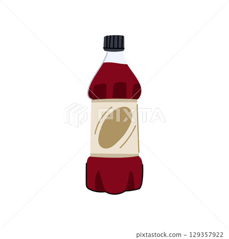container plastic soda bottle cartoon vector illustration container plastic soda bottle cartoon vector illustration 129357922