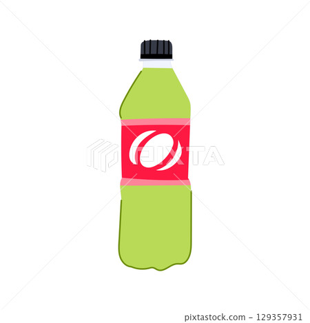 pollution plastic soda bottle cartoon vector illustration pollution plastic soda bottle cartoon vector illustration 129357931