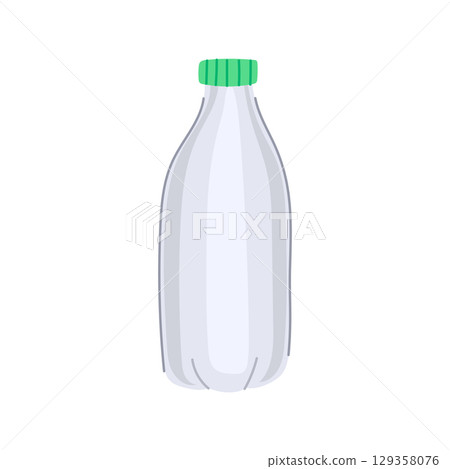 packaging milk bottle plastic cartoon vector illustration packaging milk bottle plastic cartoon vector illustration 129358076
