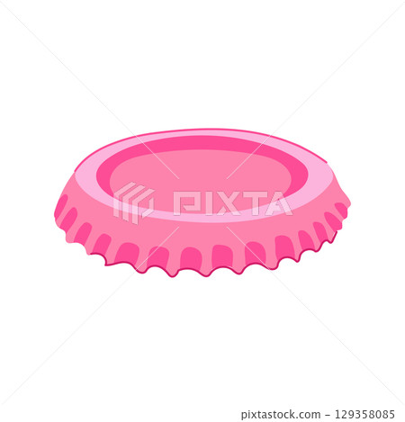 stopper metall bottle cap cartoon vector illustration stopper metall bottle cap cartoon vector illustration 129358085