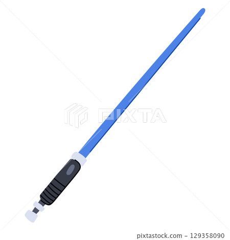 combat light saber cartoon vector illustration combat light saber cartoon vector illustration 129358090