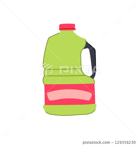 fresh juice bottle cartoon vector illustration 129358230
