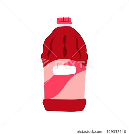 glass juice bottle cartoon vector illustration glass juice bottle cartoon vector illustration 129358248