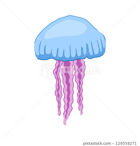 venom jellyfish cartoon vector illustration venom jellyfish cartoon vector illustration 129358271