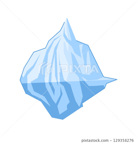water iceberg cartoon vector illustration 129358276