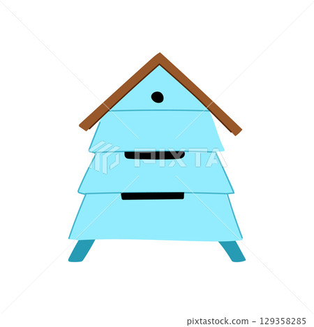 colony hive cartoon vector illustration 129358285
