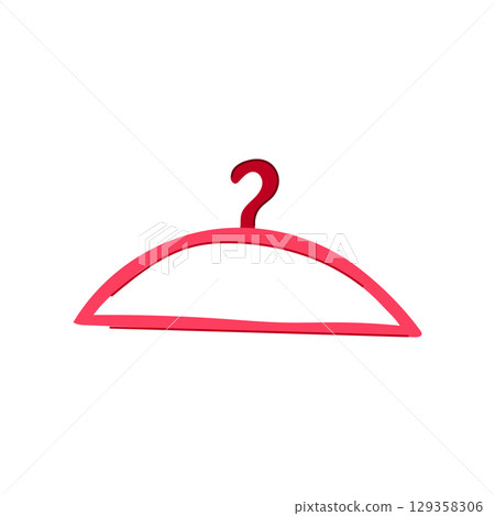 durable hanger plastic cartoon vector illustration 129358306