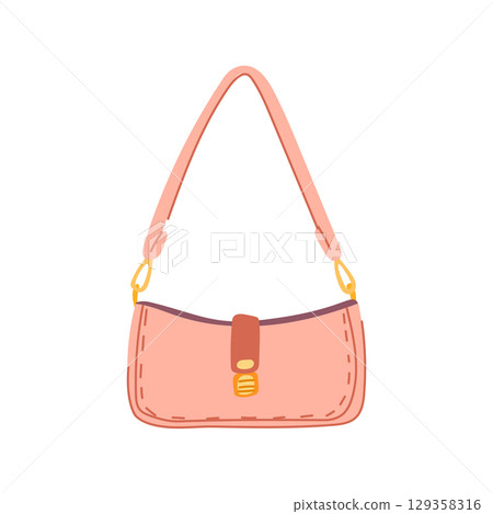 purse handbag woman leather cartoon vector illustration purse handbag woman leather cartoon vector illustration 129358316