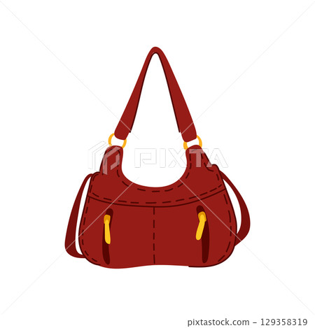 satchel handbag woman leather cartoon vector illustration satchel handbag woman leather cartoon vector illustration 129358319