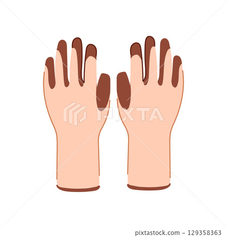washable garden gloves cartoon vector illustration washable garden gloves cartoon vector illustration 129358363