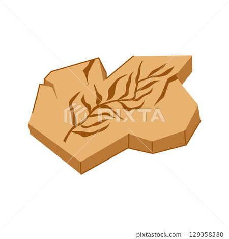 carbon fossil cartoon vector illustration carbon fossil cartoon vector illustration 129358380