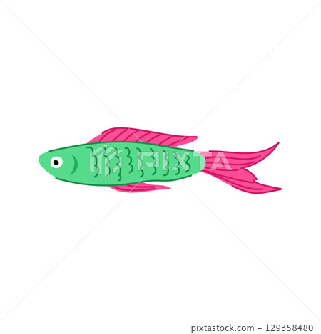 koi decorative fish cartoon vector illustration koi decorative fish cartoon vector illustration 129358480