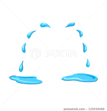 wail cry cartoon vector illustration 129358488