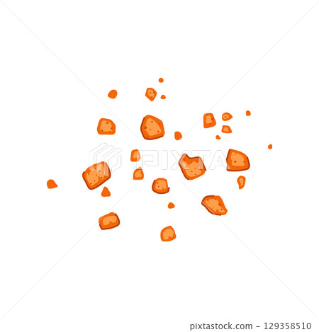 homemade cookie crumb cartoon vector illustration 129358510