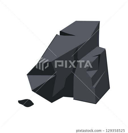 energy coal ore cartoon vector illustration 129358525