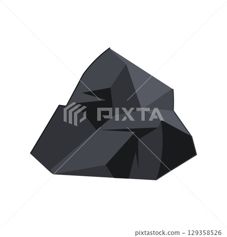 carbon coal ore cartoon vector illustration 129358526