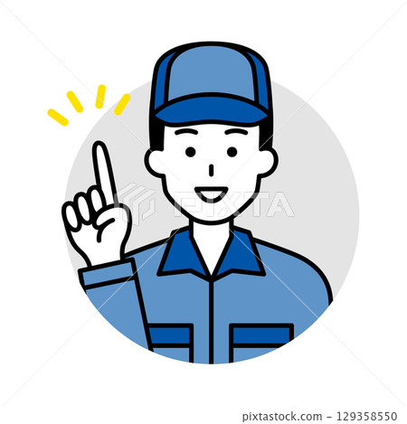 穿著工作服的男人的圖標（靈感） 129358550