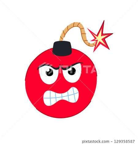 dynamite bomb character cartoon vector illustration dynamite bomb character cartoon vector illustration 129358587