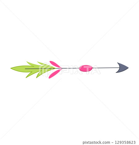 tribal boho arrow cartoon vector illustration tribal boho arrow cartoon vector illustration 129358623