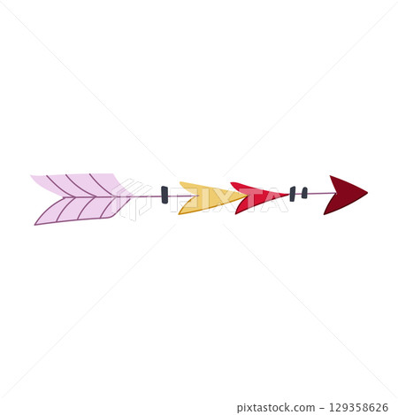 rustic boho arrow cartoon vector illustration rustic boho arrow cartoon vector illustration 129358626