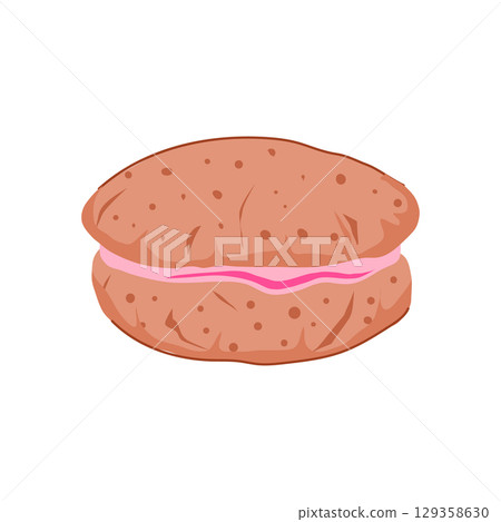 butter biscuit cookie cartoon vector illustration butter biscuit cookie cartoon vector illustration 129358630