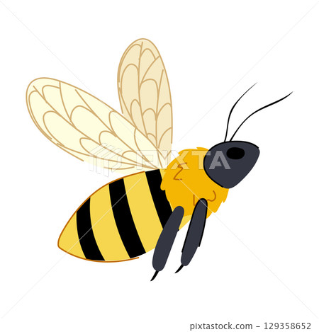 apiary bee cartoon vector illustration 129358652